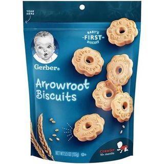 BÁNH QUY ĂN DẶM THƠM NGON GERBER ARROWROOT COOKIES