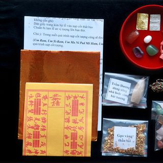 Bộ thất bảo số 2 - Cốt bát hương cốt bát nhang chuẩn - Bộ lớn
