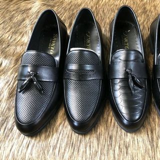 giày mọi nam da bò đế cao su bao chất