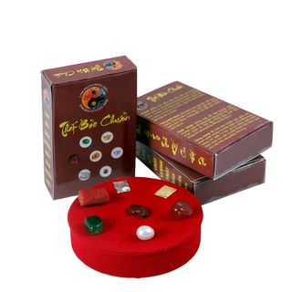 Bộ Thất Bảo - Cốt bát hương chuẩn Bộ Hộp Nâu