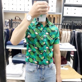Áo sơ mi họa tiết Đi biển 100k - 120k