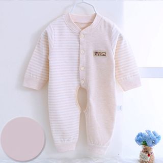 Bộ áo liền quần cho bé sơ sinh cotton thun thoáng mát 117 giá sỉ