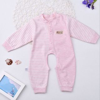 Bộ áo liền quần cho bé sơ sinh cotton thun thoáng mát 117