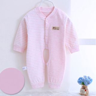 Bộ áo liền quần cho bé sơ sinh cotton thun thoáng mát 117