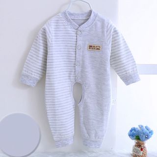 Bộ áo liền quần cho bé sơ sinh cotton thun thoáng mát 117