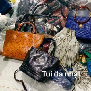 Túi da thật và da tổng hợp tuyển chọn từng chiếc độc đen chất