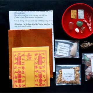 Bộ thất bảo số 3 - Cốt bát hương cốt bát nhang - Bộ lớn