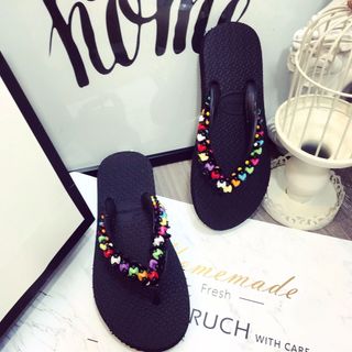 Dép xốp đính hạt