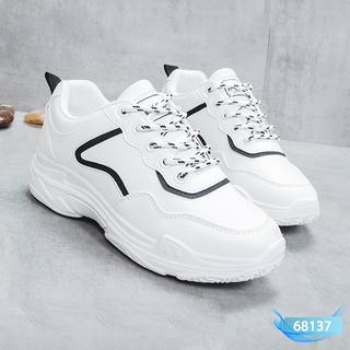 GIÀY THỂ THAO NỮ 68137 TRẮNG ĐEN GIÀY SNEAKER NỮ