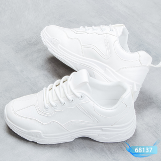 GIÀY THỂ THAO NỮ 68137 TRẮNG ĐEN GIÀY SNEAKER NỮ