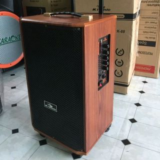 LOA KÉO K88 THÙNG GỖ DÀY CÓ ACQUY TẶNG KÈM 2 MIC