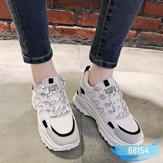 GIÀY THỂ THAO NỮ 68154 TRẮNG ĐỎ - GIÀY SNEAKER NỮ