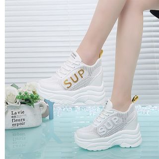 Giày Thể Thao Nữ Mẫu Mới Nhất 2019 ba màu đỏ vàng và bạc