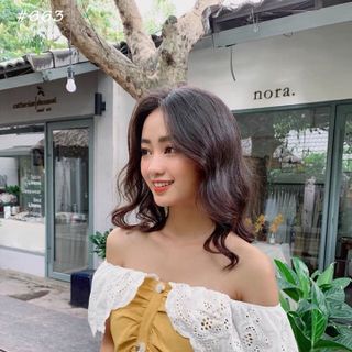 Đầm Bẹt Vai Phối Ren Đính Núc