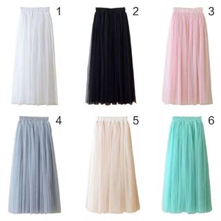 Chân vây tutu voan lưới 4 lớp dài 80cm ảnh thật 100