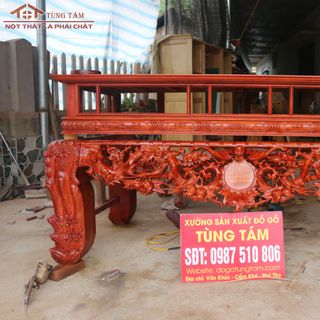 Sập thờ Mai Điểu gỗ Hương Đỏ