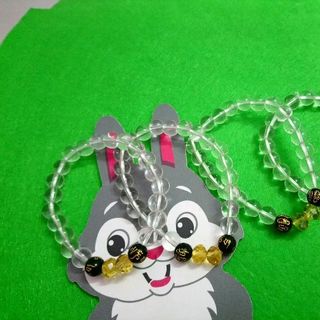 chuỗi đeo tay phong thủy hạt đá trong suốt mix mặt