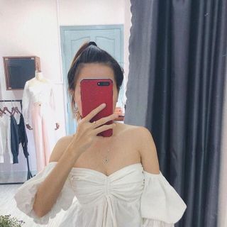 Áo Rút Ngực Bẹt Vai Tay Phồng