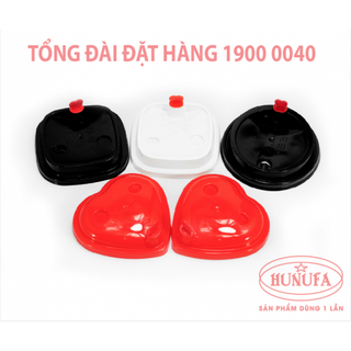 Ly nhựa PP cứng nắp tim 500ml