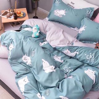 Bộ Chăn Ga Gối Cotton Korea NS208