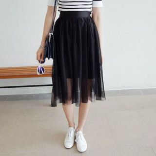 Chân váy tutu lưới 3 lớp dài 65cm