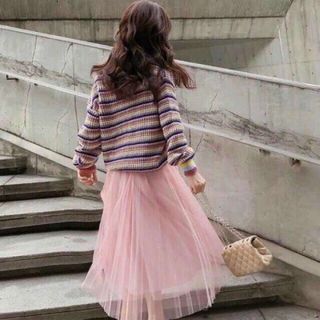 Chân váy tutu lưới 3 lớp dài 65cm