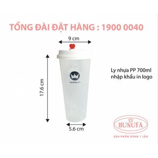 Ly nhựa tim PP 700ml HP70090