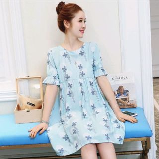 đầm bầu in hoa tuyết