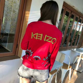 nỉ kenzo khóa lệch vai