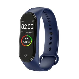 M4 Vòng Tay Thông Minh Đo Nhịp Tim Huyết Áp Vòng Tay Sức Khỏe có Tin Nhắn Nhắc Nhở Đo Sức Đi Bộ Đồng Hồ Thông Minh dành cho IOS Android