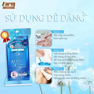 Khăn Giấy Tẩy Trang Senka ALLClear Sheet 44 Tờ