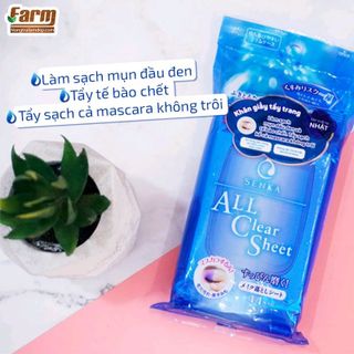 Khăn Giấy Tẩy Trang Senka ALLClear Sheet 44 Tờ