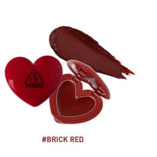 Son Dưỡng Môi 3CE HeartPotLip Hình Trái Tim Chính Hãng HànQuốc Màu BrickRed đỏ đất giá sỉ