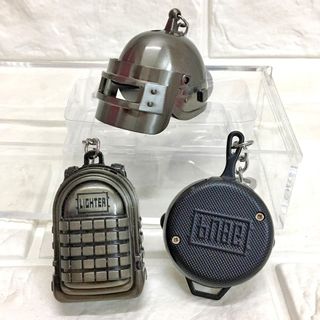 BẬT LỬA - MÓC KHÓA HÌNH CHẢO PUBG KIM LOẠI - XÀI GAS