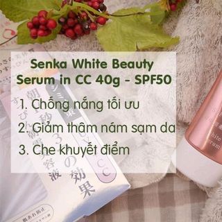 Serum dưỡng trắng dạng CC 3 in 1 Senka