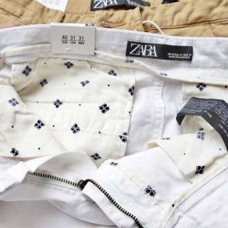 Short kaki zara phối khóa