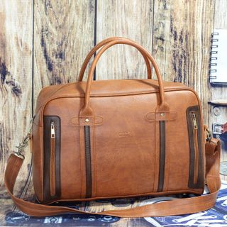 Túi xách du lịch kiêm cặp công sở CNT TX27 Bò Đậm