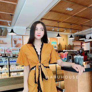 Set Áo Cột Nơ Kèm Chân Váy