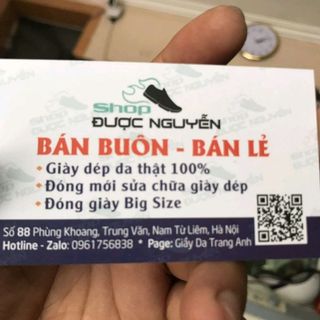 Giày dép-giày nam trung niên chất da bò