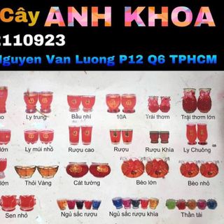 Đèn cầy ly ANH KHOA