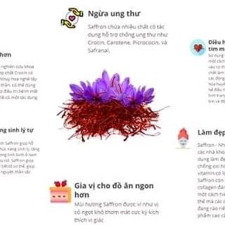 Saffron nhụy hoa nghệ tây