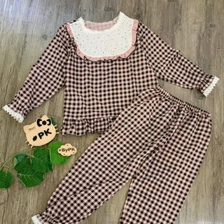 Set tiểu thư phối ren chất voan lụa cao cấp