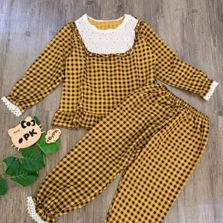 Set tiểu thư phối ren chất voan lụa cao cấp