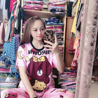 set bộ dài thun lụa 3d