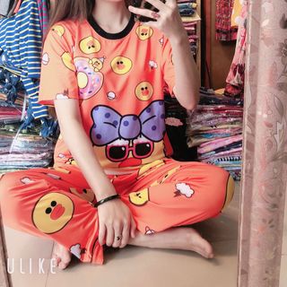 set bộ dài thun lụa 3d