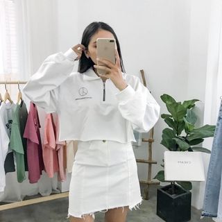 set váy ôm áo tay dài croptop giá sỉ