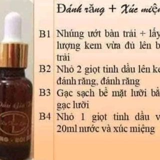 Tinh Dầu trị các bệnh răng miệng Dạ Thảo Liên