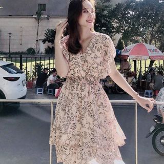 đầm xòe hoa