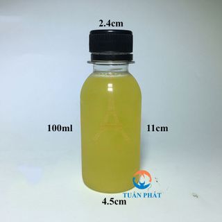 Chai Nhựa Pet Nắp Đen 100ml - Giá Tham Khảo Vui Lòng