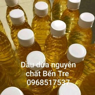 Dầu dừa nguyên chất Bến Tre sx thủ công tại nhà sỉ 210k/lít giá sỉ